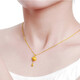 Chow Tai Fook Gold Pure Gold 999 Tassel Gourd Pendant Pure Gold Women's Jewelry 24K Pure Gold Clavicle Necklace Tassel Gourd Seven with 18k Titanium Gold Chain
