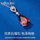 Lirokini necklace for women, 18K gold ruby drop pendant, high-end jewelry, Chinese Valentine's Day gift for girlfriend, wife, 18K gold diamond drop necklace, brand gift box