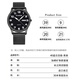 BOARRNE junior high school students and high school students' watches for men and women, high school entrance examination, college entrance examination, civil servant special luminous silent watch, black 40 plates, steel band men's watch (calendar)