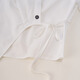 IEF/Aiyifu Exclusive for little people 2025 new autumn Korean style commuting style versatile shirt white M