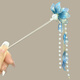 Shena ancient style blue flower hairpin, high-end new Chinese style pearl tassels, gift to girlfriend hair accessories, hairpin, blue petals