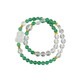 Natural Green Erdbeer weißer Kristall Zakiram Armband Gelb Gummi Blume Zyklon Armband Bogen Rabbit Ohr Anhänger C691 Grüne Erdbeer weiße Kristall Zakiram Matching Zertifikat
