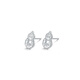 Mengjinyuan Platinum Earrings Crushed Ice Gourd Hollow Copper Coin Earrings PT950 Platinum Birthday Gift for Girlfriend Weight Approximately 2.10g