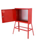 Outdoor floor-standing secondary box construction site temporary distribution box tall mobile portable rainproof switch cabinet control box red empty box 250*300*180 suitcase