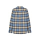Teenie Weenie Bear Women's Shirt 2025 New Temperament Style Style Retro Plaid Shirt Blue L
