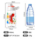 JEKO&JEKO Children's Water Cup Summer Direct Drinking Primary School Baby Plastic Cup Sports Water Cup Men's and Women's Water Bottle 450mL Dinosaur