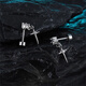 BJYL cross pendant earrings for men, cold style, handsome, trendy hip-hop earrings, earrings for men, ins high-end earrings, cross pendant earrings, single