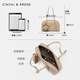 Cinvaikrose Retro Bowling Sac féminin 2025 Nouveau sac d'oreiller haut de gamme sac à main sac à main le sac d'anniversaire de sac féminin kaki [cadeaux à la petite amie, à la femme et aux filles]
