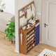 Editor-in-chief Xiang's shoe rack doorway multi-layer dust-proof shoe cabinet simple coat and hat storage rack tea white six layers 80