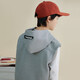 Duojia Boys' Hooded Vest 2025 Spring and Autumn Children's Sleeveless Waffle Inner Vest and Waistcoat Children's Clothing Jacket