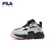 FILA children's shoes running shoes 2025 winter new men's and women's sports shoes for middle-aged and older children Mars Northern Edition Black/Japanese Rock Gray-BG 37