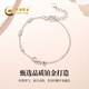 China Gold (CHINA GOLD) Fish and Koi Platinum PT950 Platinum Bracelet Female Birthday Gift for Girlfriend and Wife Platinum weighs about 3.8g SF Express/Branded Gift Box