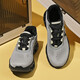 
[Same model for Angjia] Carbon board running shoes shock-absorbing men's trendy breathable mesh lightweight outdoor anti-odor sneakers dark gray-black-Shuai Le 9912 43