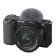 Sony (SONY) ZV-E10K half-frame mirrorless camera, skin-beautifying photo, precise focus, VLOG APS-C format, zve10 ZV-10 ZV-E10K black set, free 128G card + leather case + camera bag, official standard configuration