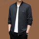 GABBANIE new high-end men's jacket baseball collar business casual jacket for young and middle-aged people 1526 black M 170 (recommended 100-120 Jin Jin equals 0.5 kg)