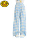 Little Yellow Duck Girls Set Spring and Autumn Children 2025 New Spring Clothes Fashionable Girls Fashionable Street Fried Sweatshirt Plaid Pants Spring 15266 Blue + 4916 Gradient 140 cm