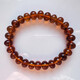 Qianjun belt identification certificate natural Fushun amber gold amber 9 mm women's bracelet single circle bracelet