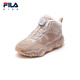 FILA Children's Shoes Cotton Boots 2025 Winter New Men's and Women's Sports Warm Cotton Shoes for Middle and Large Children Fog Rose Pink/Black Rose Pink-MS 36 Inner Length 23.0cm