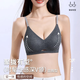 Hollow sexy sports bra for women without steel rims push-up anti-sagging summer thin seamless large size bra tea gray + light gray - great value 2-pack limited time 3 days L (recommended 105-120 Jin Jin equals 0.5 kg)