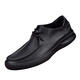 Satchi [Le premier choix pour les hommes avec tempérament] Chaussures en cuir monocherie Business en cuir souple chaussures en cuir décontractées Chaussures de tête de cuir véritable pour hommes Black_9912 41 _Ce chaussure est une taille plus grande