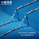Lukfook Jewelry platinum 950 turned cylindrical spliced round beads platinum necklace plain chain Price G07TBPN0020 40cm-8.91g (including labor cost 927 yuan)