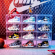 Yusenyi transparent full acrylic shoe box storage box transparent flip magnetic side opening shoe cabinet AJ sneaker storage display box (small size fully transparent side opening) 20 pieces 36x27x20cm