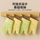 Anti-scalding gloves, insulated and thickened silicone kitchen oven special baking, high temperature resistant, non-slip, anti-heat, microwave oven baking, kitten-green grass 1 piece
