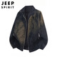 JEEP SPIRIT Jeep jacket men's leather jacket men's autumn and winter tops high-end casual sports American men's clothing
