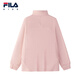 FILA anti-static children's long-sleeved T-shirt 2025 winter new tops for girls, middle and older children Rose Pollen-PK 165