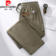 Pierre Cardin dark gray spring and autumn casual pants for men 2025 autumn men's pants elastic waist loose sports sweatpants men's straight pants dark gray M suitable for 100-125Jin Jin equals 0.5 kg