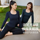 Fanmeiren Fanmeiren yoga top long-sleeved women's 2025 new autumn with chest pad Pilates can be worn outside, beautiful yoga clothes, deep sea blue suit L