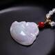 Pure Heart Stone Guaranteed Price 11.11 Goods A Jade Buddha Pendant Spring Belt Colorful Smiling Mouth Ever Open Maitreya Buddha Jade Pendant Comes with Certificate