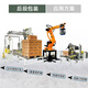 Automatic tape sealing machine Fully automatic carton sealing machine Robotic arm handling and palletizing Robot packaging machine Packaging line Sealing and palletizing line
