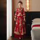 Grosfairy XiUhe Tragen 2025 Neues Braut Hochzeitskleid Kleider Chinesisches Hochzeitskleid Dragon Phoenix Kleid Toast Kleidung Show und Set fenglaiyi Diamondless s