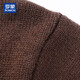 ROMON 100% pure wool sweater men's heavyweight 430G thickened sweater round neck sweater men's autumn and winter casual bottoming shirt