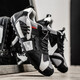 Chaussures masculines d'été Color bloquant toile décontractée Forrest Gump Running Chaussures 2025 Nouveaux chaussures d'entraînement sportives rétro non glissantes 9908 Rouge 40