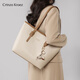 Crtnzo Kroez Bolsa de lujo Bolsa para mujeres 2025 Nuevo bolso de hombro Nicho Bolsa Cumpleaños Chino Bolso de regalo de San Valentín Beige - Sensación práctica y de alta gama para dar a novia y esposa