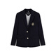 Teenie Weenie Gold Buckle Blazer Bear Women's College Style Commuting Short Blazer Jacket Navy L