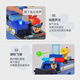 Wangwang team made great contributions to the ultimate Aqi police car rescue vehicle sound and light deformable puppy patrol children's toys 16759 Ultimate police car sound and light Aqi