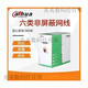 大华超五类DH-PFM920I-5EU六类网线DH-PFM9201-6UN千兆宽带  305m 六类0.57网线灰色/橙色