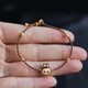 Yue Bu Lao Phoenix 999 gold color, golden touch, cute, light luxury, golden braided rope bracelet, Meila