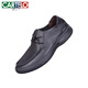 
CARTELO genuine leather men's shoes for spring and autumn, cowhide round toe lace-up genuine leather shoes for men's soft-faced and soft-soled casual shoes for black 9912 37