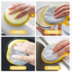 Double-layered steel ball rag, dishcloth, kitchen cleaning dishcloth, easy cleaning, oil removal and stain removal, double-sided sponge wiper, 3 pack