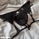 Uncle Shorts sexy lace thong set men's underwear niche design interesting briefs black two-piece suit_niche sexy lace thong M _100-120Jin Jin equals 0.5 kg