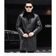 Ipenta International Light Luxury Brand подлинная кожаная одежда Мужская голова слой коровьи куртка Mink Inner Murce Integrated Parka Black-Extectiet Lift Box L 175 50