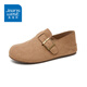 Жиновые ботинки Birkenstock для женщин Сплошной цвет Лето Новый универсальный пакет с ноколокожи