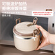 Ye Yu's thickened stainless steel lunch box, large-capacity, microwave-heatable, double-layered, multi-layered with lid for office workers to bring their meals. Main picture. Thickened and upgraded model, microwaveable.