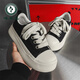 Padeque carpintero Summer zapatos de lona en blanco y negro para hombres zapatos de punta de dedo espesor de los hombres para hombres casuales zapatos de mesa livianos resistentes al desgaste para hombres negros 42