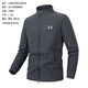 Under Armor Sports Stand Collar Jacket Men's 2025 New Outdoor Cycling Clothing Casual Running Stretch Windproof Jacket Black L