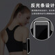 Laishuhui running arm bag with touch screen running mobile phone carrying artifact running equipment wrist bag mobile phone case sports gray touch screen/reflective strip/headphone hole